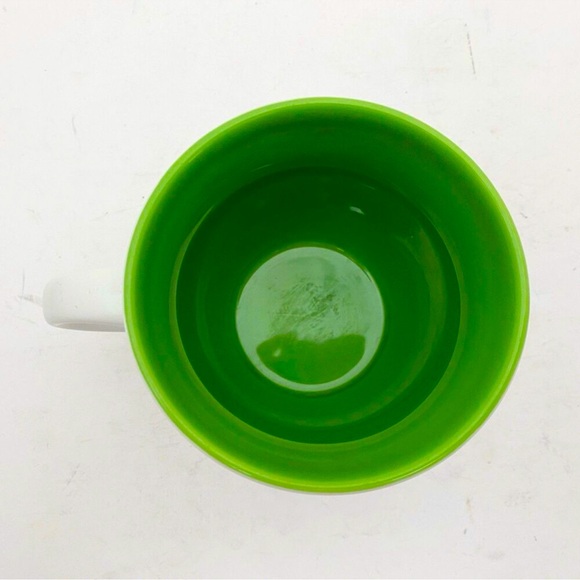 Starbucks Coffee Co Est 1971 2007 Coffee Mug 18 oz White Green Interior Large - Picture 2 of 5